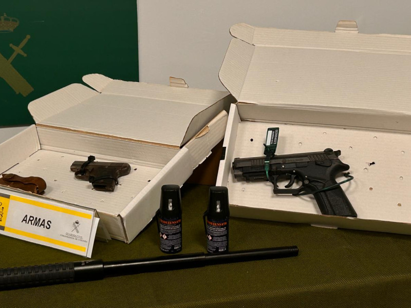Armas incautadas