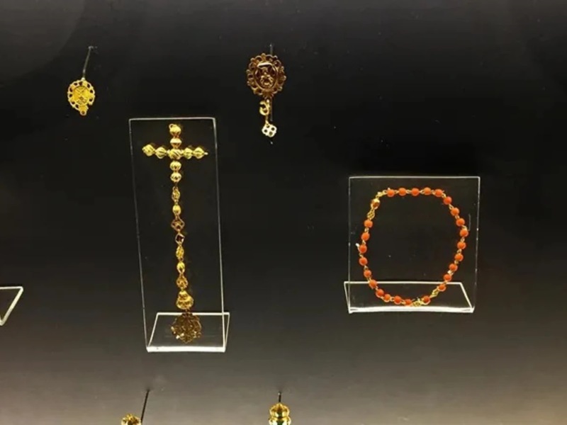 Una imagen del Tesoro de los Alacranes, en exposición