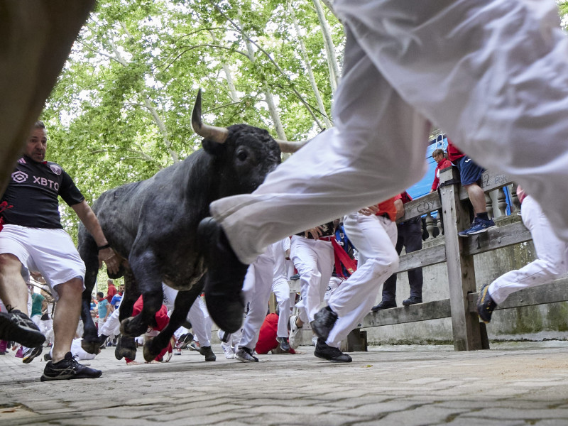 Imagen del encierro de San Fermín