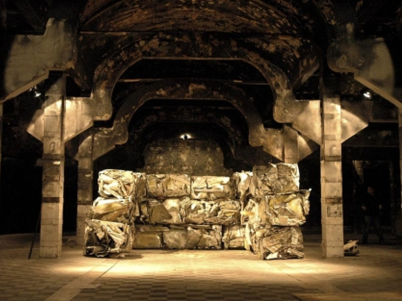 La obra de arte creada por Fernando Sánchez Castillo con la chatarra del Azor, el yate de Francisco Franco