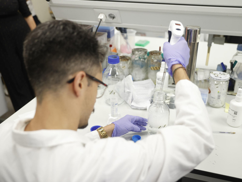 MADRID, 06/06/2025.- Los más de 500 científicos y cien grupos de investigación que suma en la actualidad han afianzado el Centro de Biología Molecular Severo Ochoa como uno de los mayores de España y una referencia a nivel mundial, cuando cumple medio siglo explorando las bases moleculares de la vida. Además de la labor investigadora que se desarrolla en sus imbricados laboratorios, el centro presta soporte a otros centros de investigación, universidades u hospitales, con servicios de microscopía óptica y electrónica, de bioinformática, de cultivo celular y de tejidos, o de edición genética, además de tener uno de los animalarios más completos de España para la experimentación bajo estrictos parámetros para asegurar la salud y el bienestar de los animales que se utilizan. EFE/ Oscar Guillen
