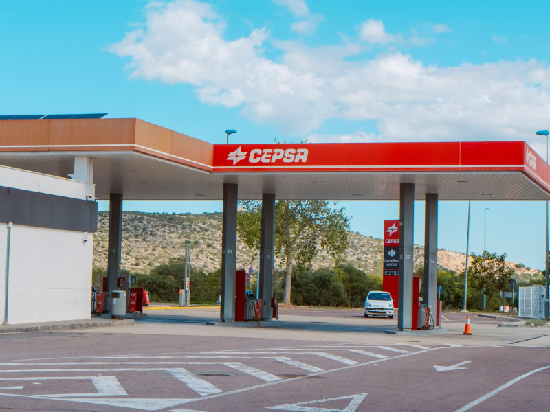 Vista de una gasolinera de Cepsa en Benicarló