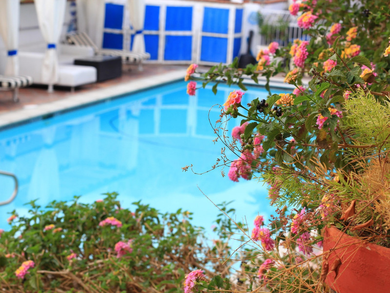 Una piscina