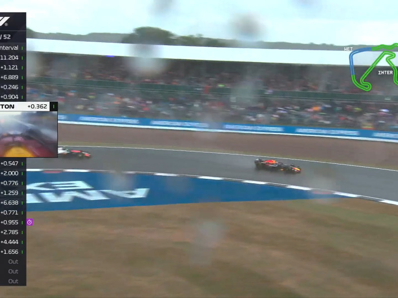 Comienza a llover de nuevo en Silverstone y con mucha fuerza.