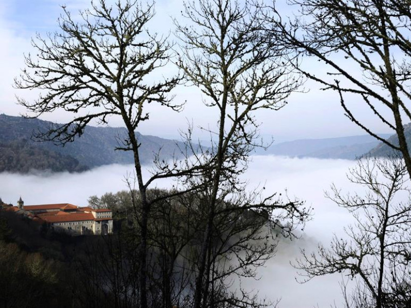 Monasterio de Santo Estevo de Ribas de Sil en la Ribeira Sacra