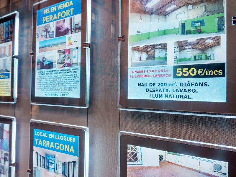 Precios de pisos de alquiler en una inmobiliaria de Tarragona