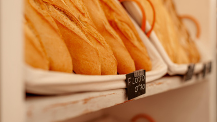 Pan en un supermercado