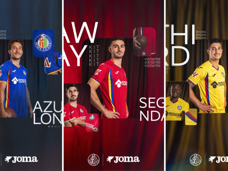 Camisetas del Getafe para la temporada 2025-2026