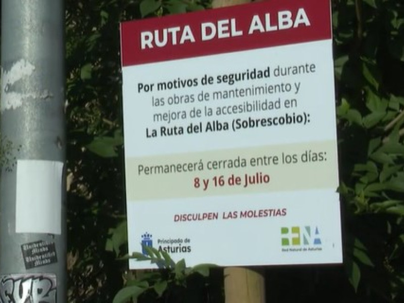 Cartel en la Ruta del Alba