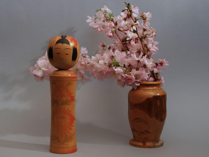 Muñeca japonesa vintage Kokeshi