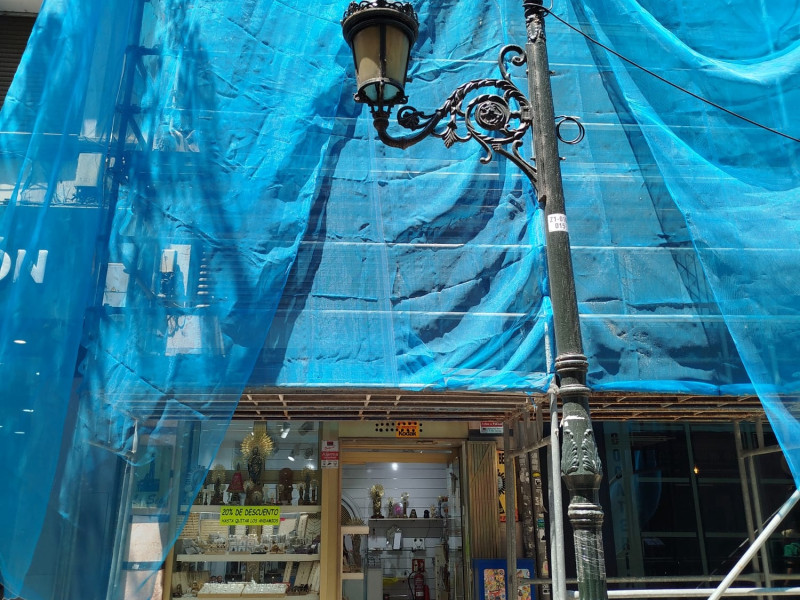 Fachada de la tienda de Pablo, en la calle Don Jaime de Zaragoza.