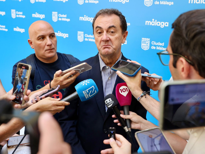 José María Muñoz, Administrador Judicial del Málaga CF esta mañana.