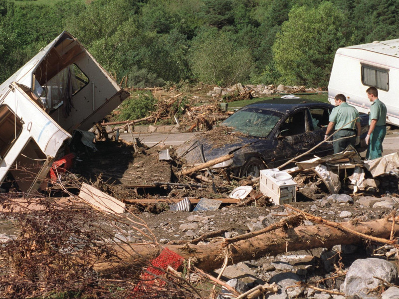 Imagen de archivo tras la tragedia en el camping de Biescas, imagen de archivo