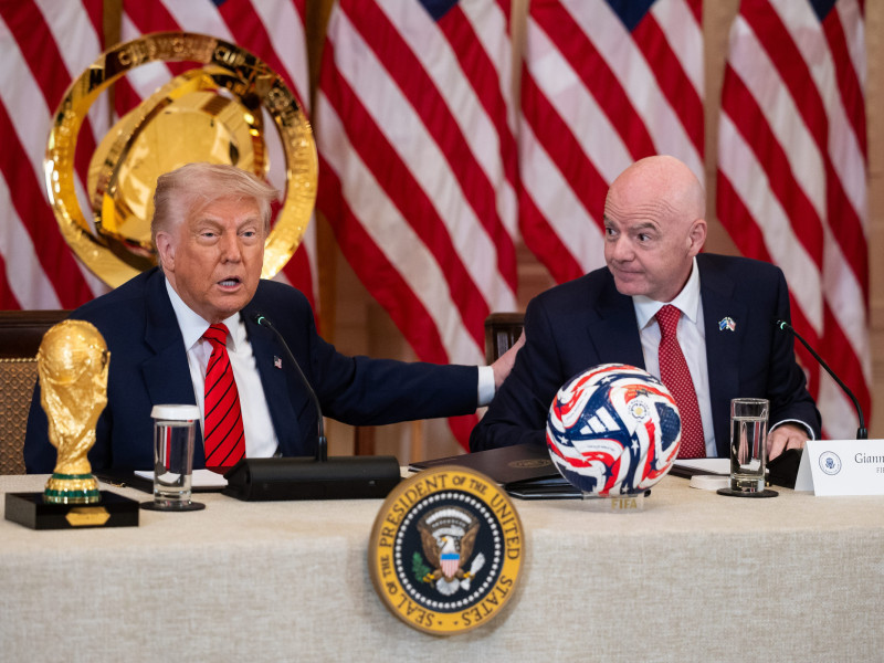 Donald Trump y Gianni Infantino