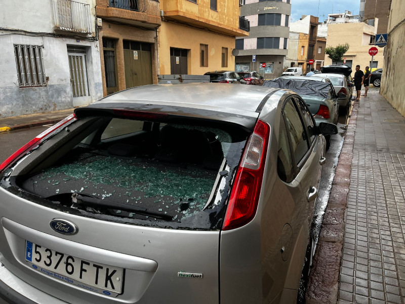 Los daños del granizo han sido numerosos en Castellón