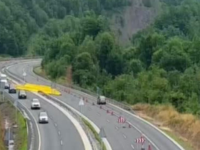 Obras en la Autopista del Huerna (AP-66)