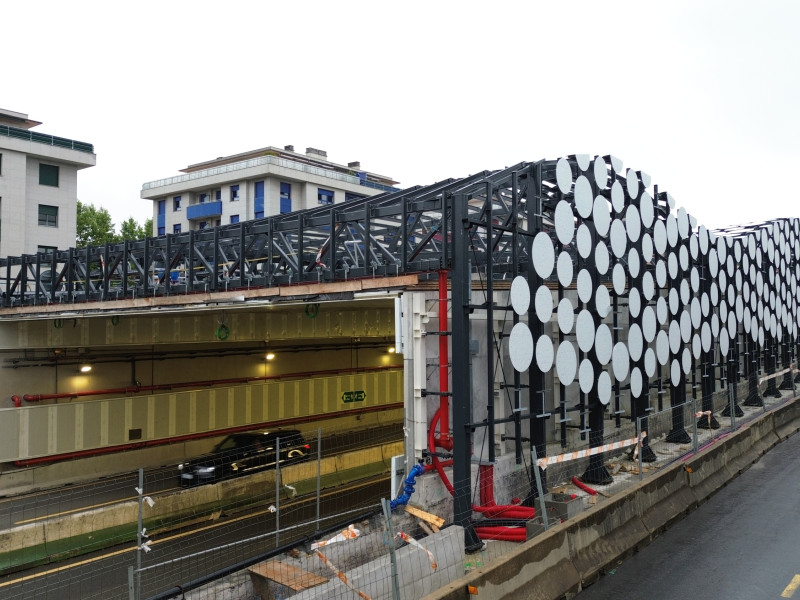 imagen de la boca del túnel de la Avanzada en Leioa