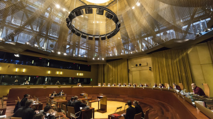 Una vista ante el Tribunal de Justicia de la UE (TJUE) en la Gran Sala.