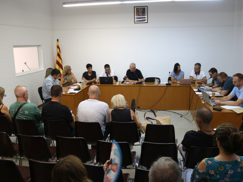 Ple en què s'ha fet pública la renúncia de l'alcalde Sergi Pelegri al càrrec.