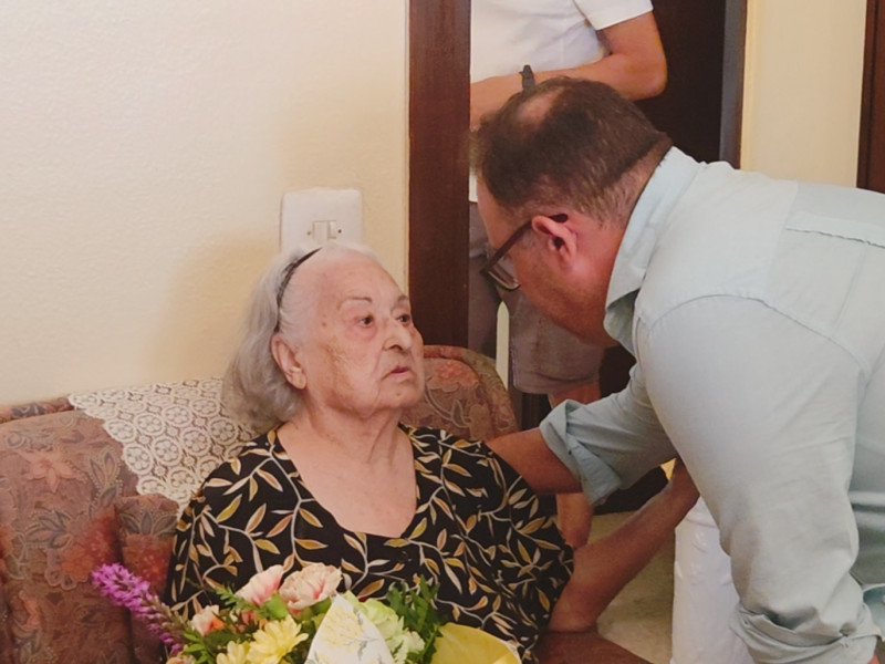 Elvira Martín Villasclaras cumple 100 años en Almuñécar