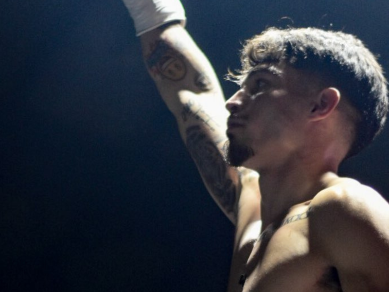 Antonio Barrul, durante un combate