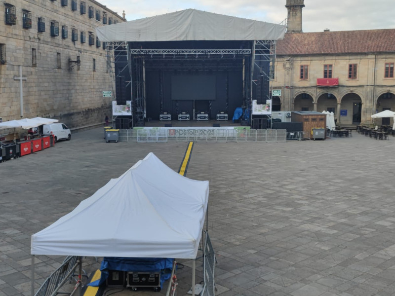 La Praza da Quintana acoge esta noche el concierto de Biznaga