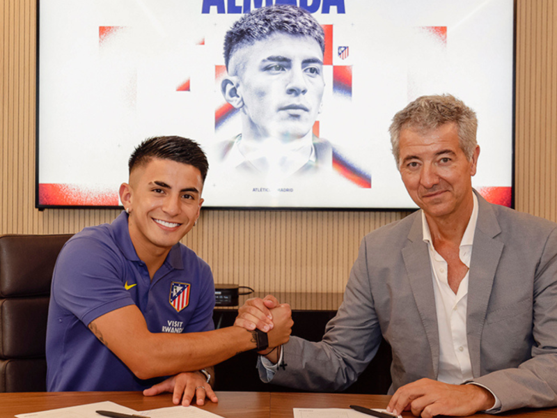 Almada y Gil Marín se dan la mano en las oficinas del Atlético de Madrid