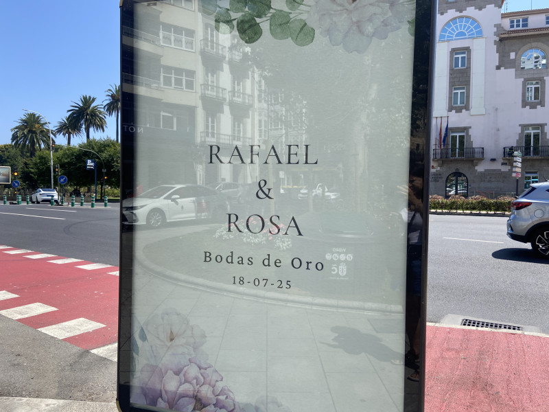 El texto de la marquesina del amor entre Rosa y Rafael