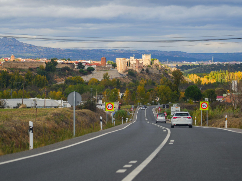 Carretera de camino a Escalona (Toledo)