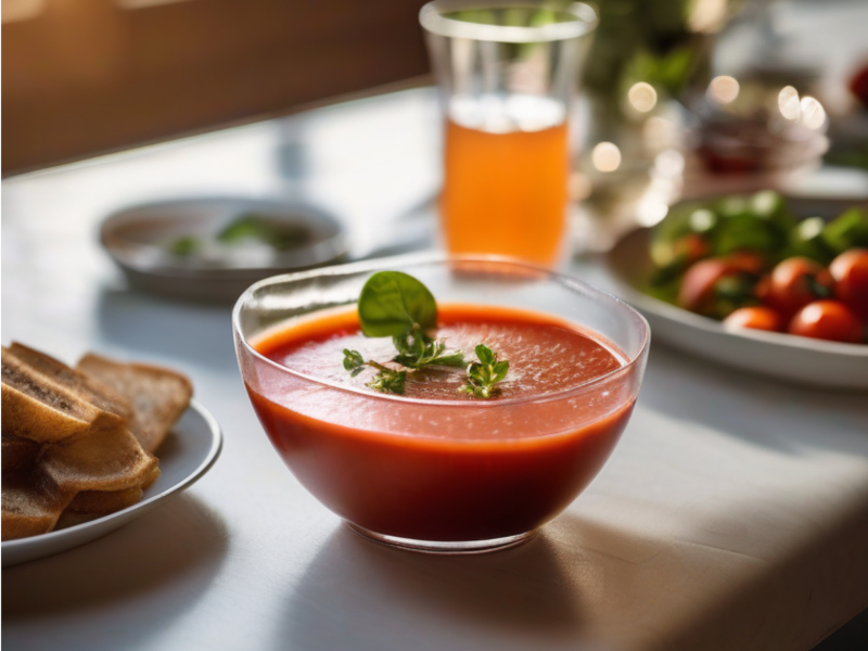 Este es el color que debe tener un gazpacho de calidad