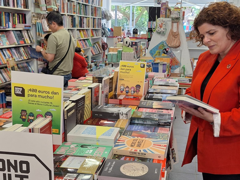 María Rivas visitó la  librería Cantón 4  en Ferrol