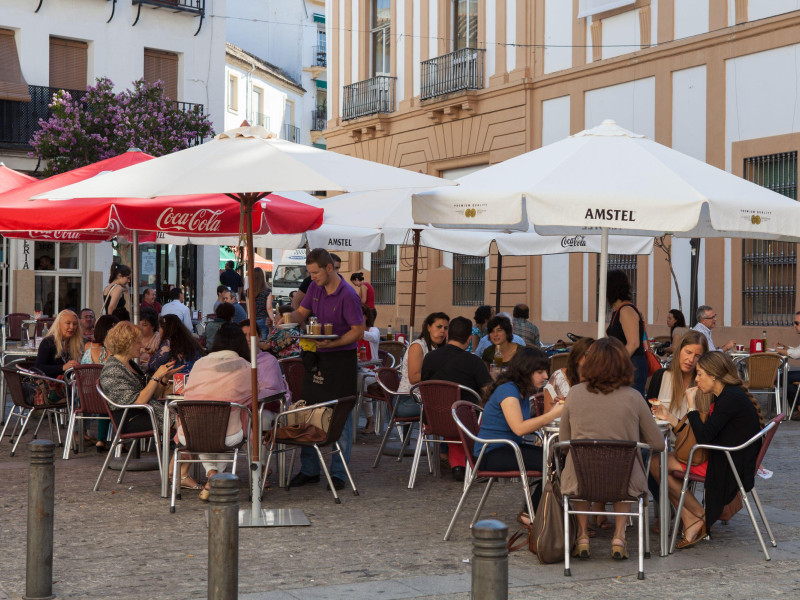 La terraza de un bar en Andalucía