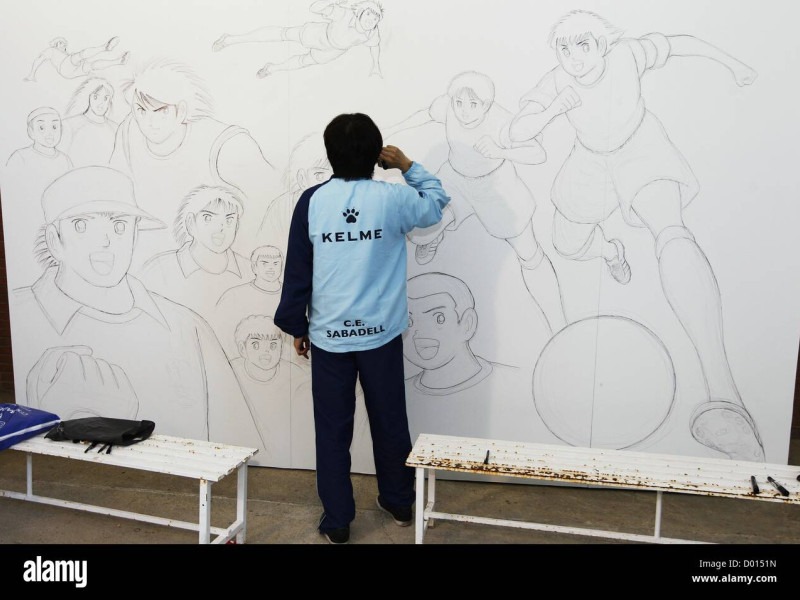 Foto de Archivo Yoichi Takahashi, ilustrador Oliver y Benji