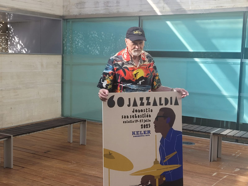 Mike Love en la presentación del concierto de The Beach Boys en San Sebastián