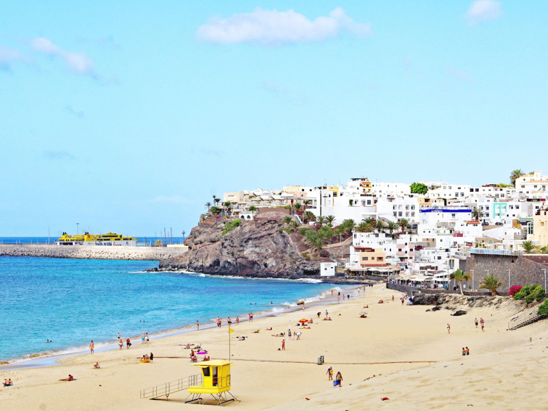 Playa de Morro Jable en Jandía, Fuerteventura, Las Palmas