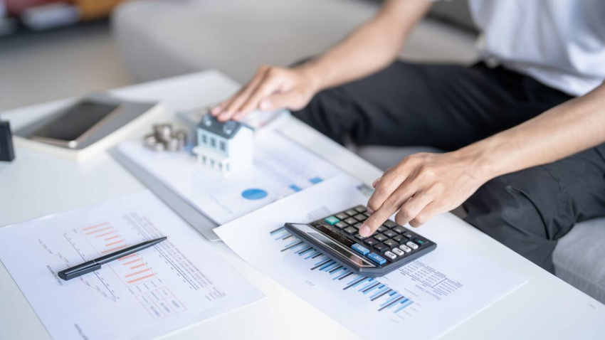 Foto de archivo ahorro mensual, anual