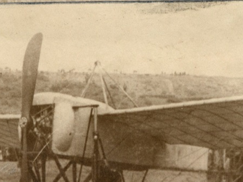 Primer vuelo a motor en Canarias