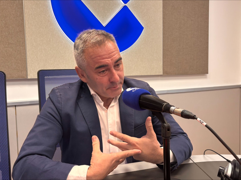 El conseller en un momento de la entrevista