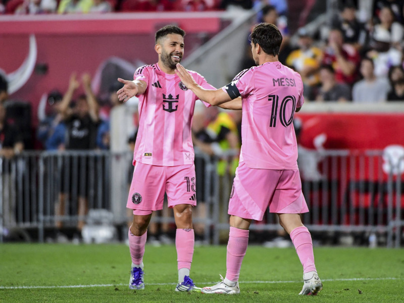 Leo Messi y Jordi Alba, en el Inter de Miami