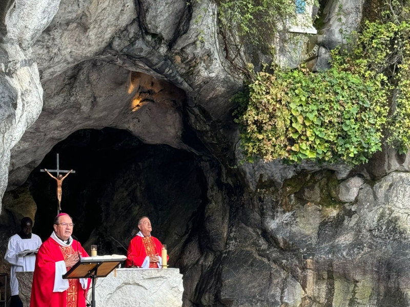 D.Juan Carlos Elizalde, Obispo de Vitoria, en Lourdes