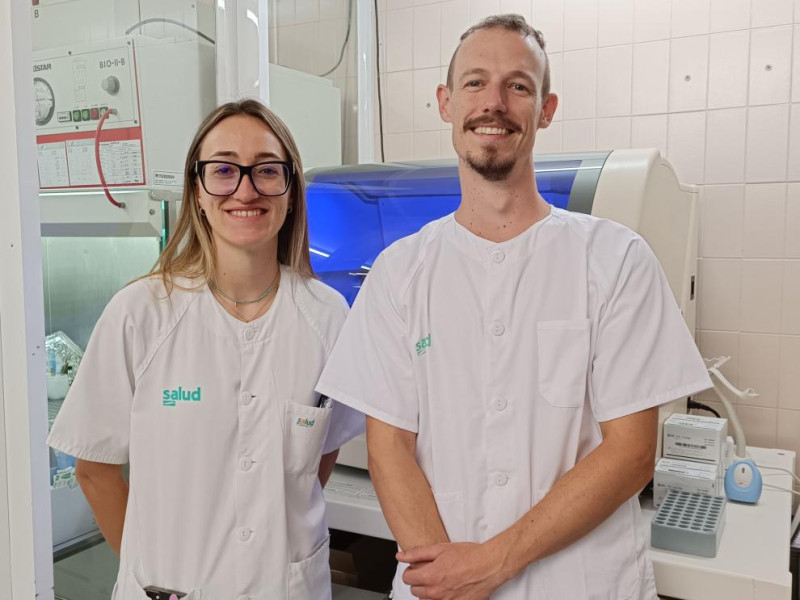 Natalia y Jorge, dos jovenes médicos en Teruel