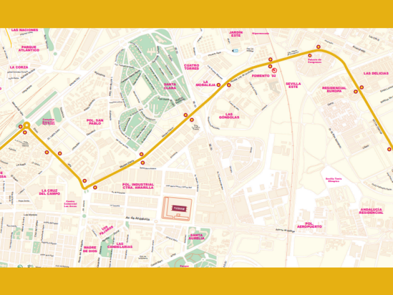 Mapa de circulación del Tranvibus