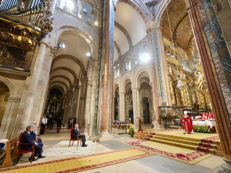 Momento de la Ofrenda al Apóstol Santiago