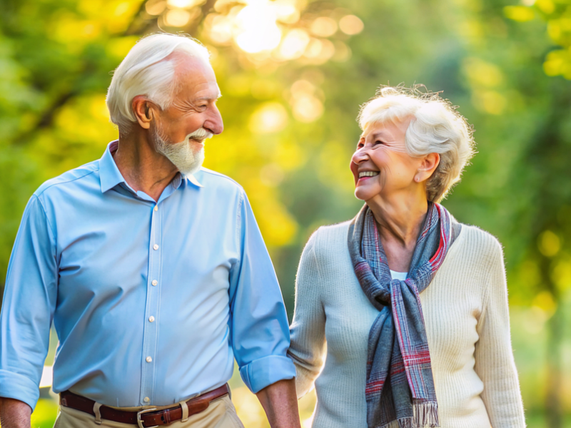 Pareja de personas mayores
