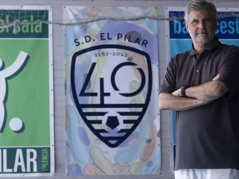 Miki, durante su exitosa etapa con el futsal del Colegio El Pilar de Valencia