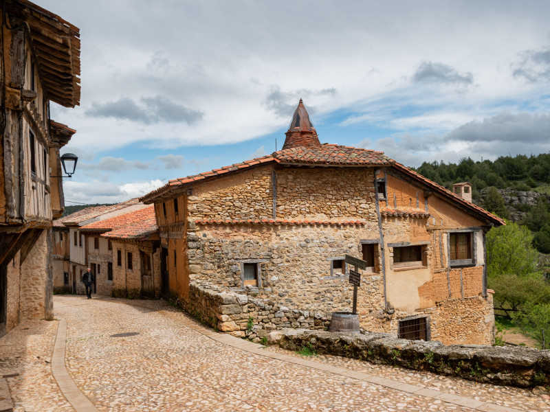 Calles de un pueblo de Soria (Castilla y León)