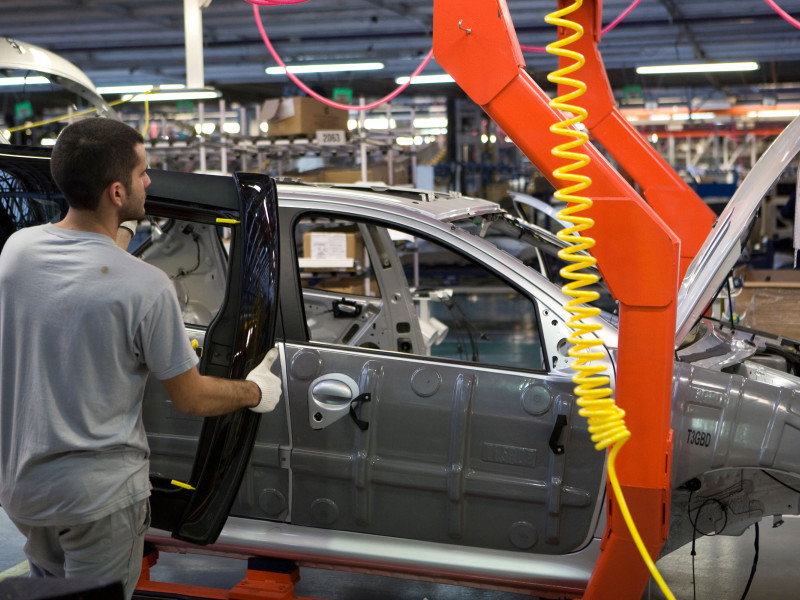 Cadena de ensamblaje de vehículos de Citroen