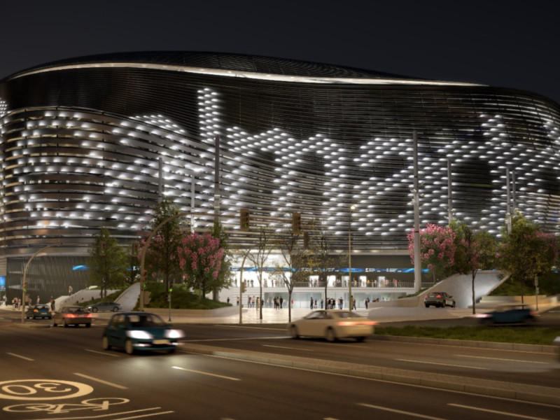 Así será la iluminación exterior del Bernabéu