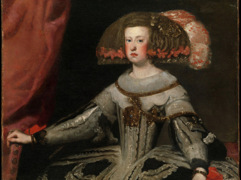Mariana de Austria (1634-1696), reina de España. Taller de Velázquez.