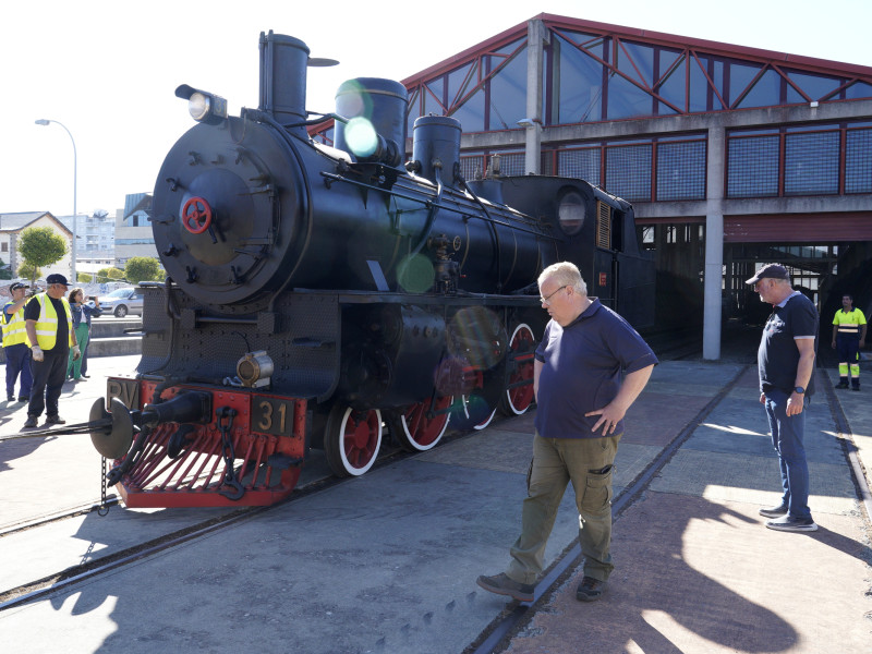 Traslado de la locomotora PV 31 de Ponferrada a los Talleres Ferroviarios de Villablino (León)